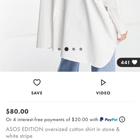 ASOS oversized shirt - Picture 4 of 7